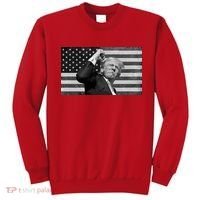 Donald Trump Fight Freedom Usa Flag Sweatshirt thumb 0