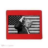 Donald Trump Fight Freedom Usa Flag Mousepad thumb 0