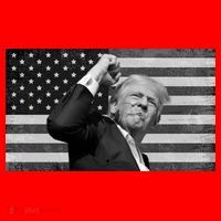 Donald Trump Fight Freedom Usa Flag Baby Bodysuit thumb 2
