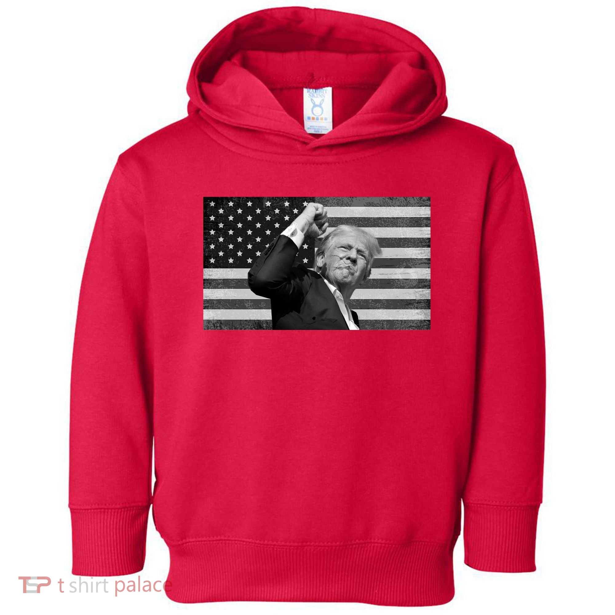 Donald Trump Fight Freedom Usa Flag Toddler Hoodie