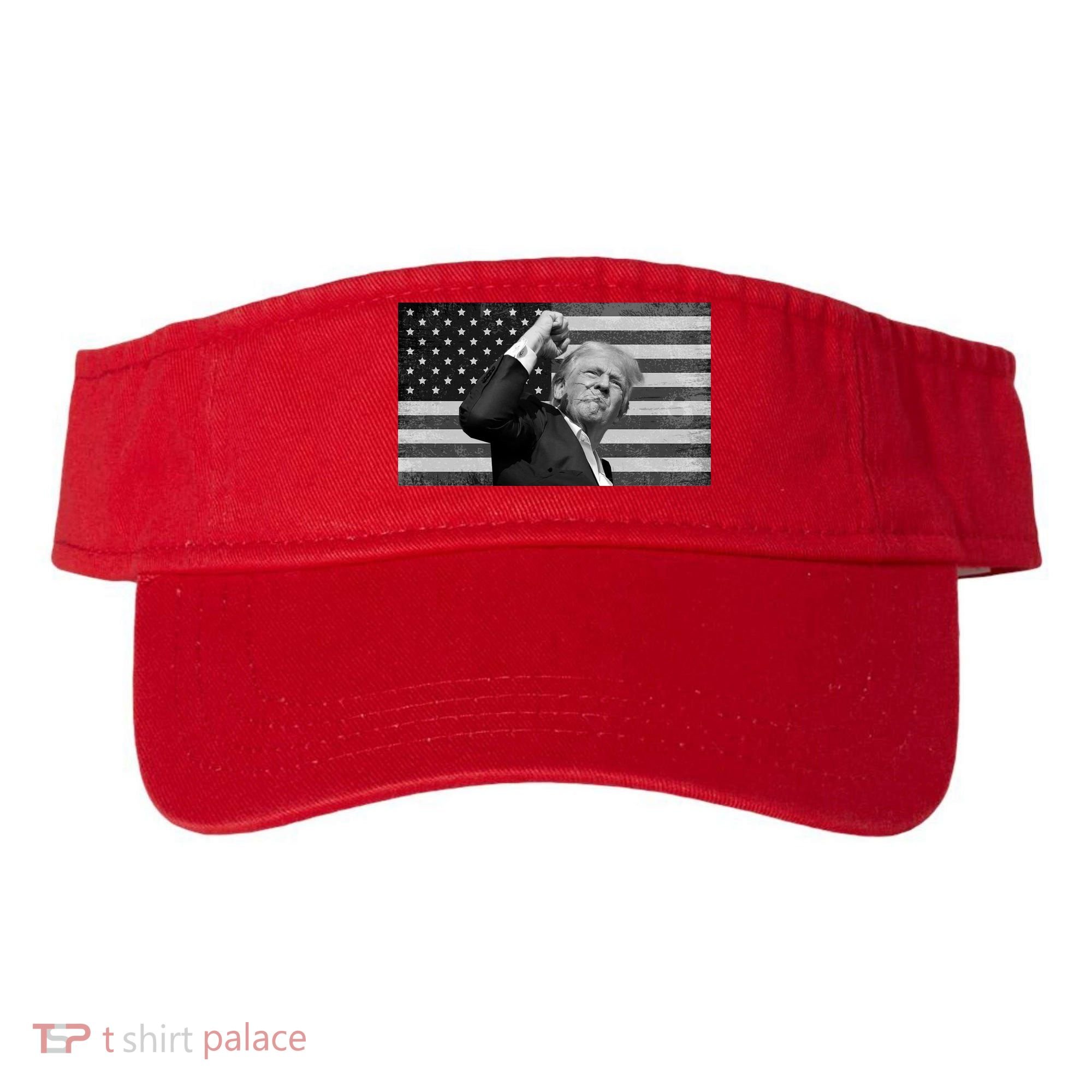 Donald Trump Fight Freedom Usa Flag Visor