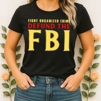 Defund The FBI Conservative Women's T-Shirt thumb 2