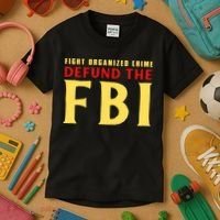 Defund The FBI Conservative Kids T-Shirt thumb 3