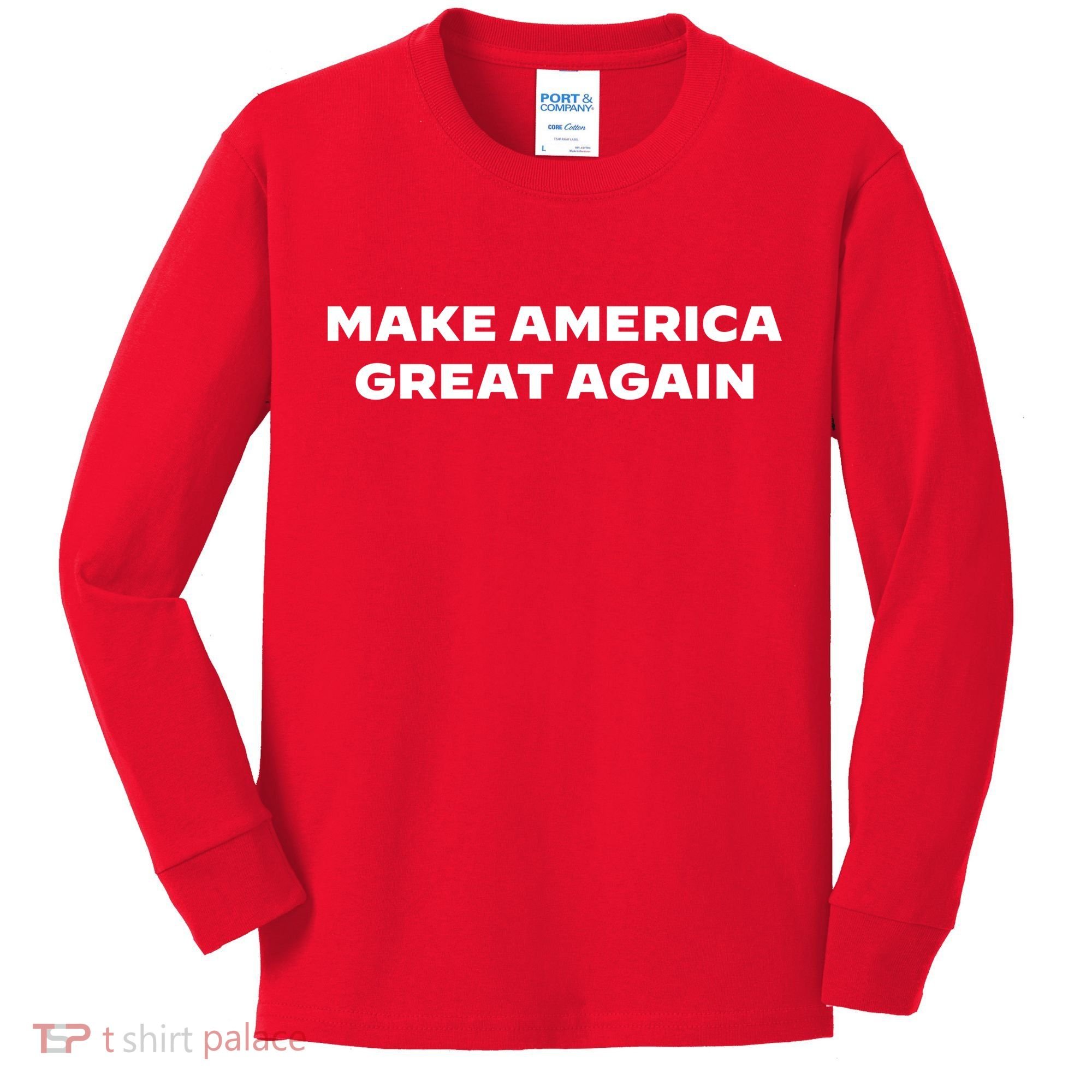 Donald Trump For President Make America Great Again Kids Long Sleeve Shirt