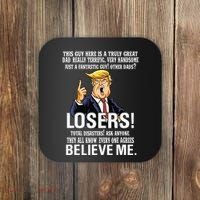 Donald Trump Fathers Day Great Dad Coaster thumb 0