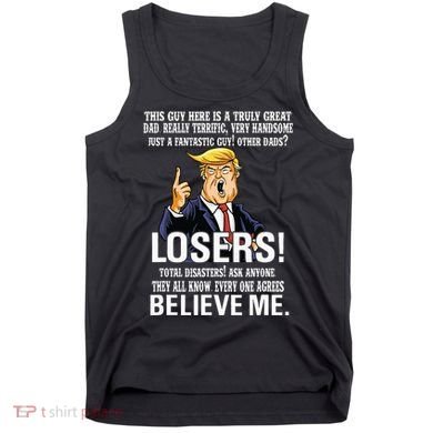 Donald Trump Fathers Day Great Dad Tank Top