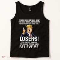 Donald Trump Fathers Day Great Dad Tank Top thumb 2