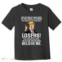 Donald Trump Fathers Day Great Dad Toddler T-Shirt thumb 0