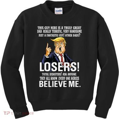 Donald Trump Fathers Day Great Dad Kids Sweatshirt