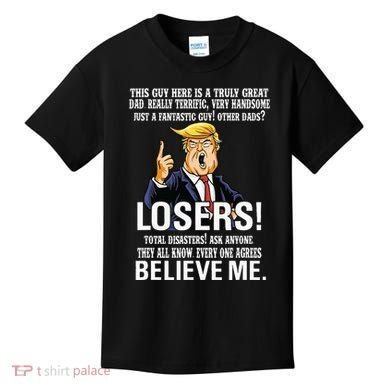 Donald Trump Fathers Day Great Dad Kids T-Shirt