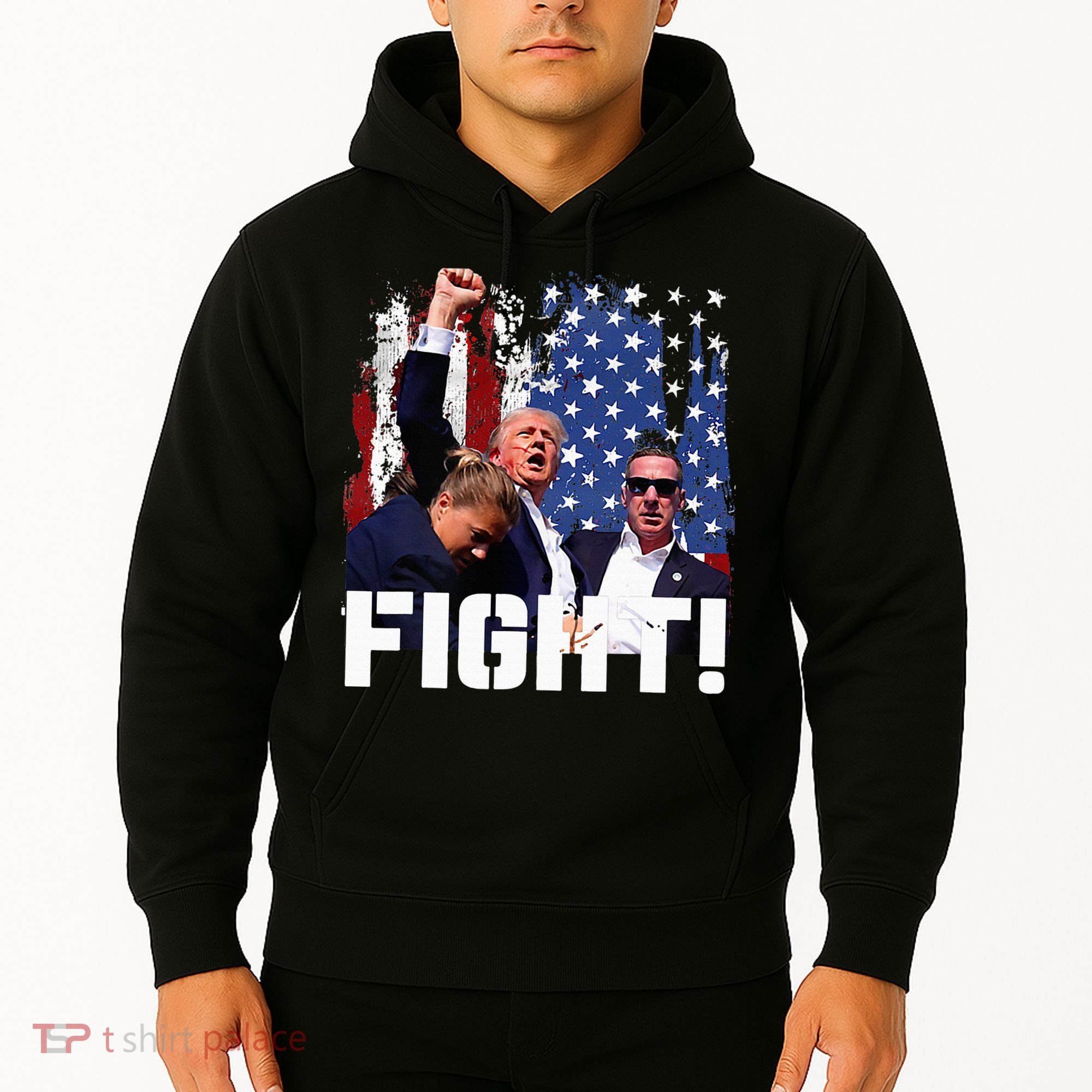 Donald Trump Fist Pump Hoodie