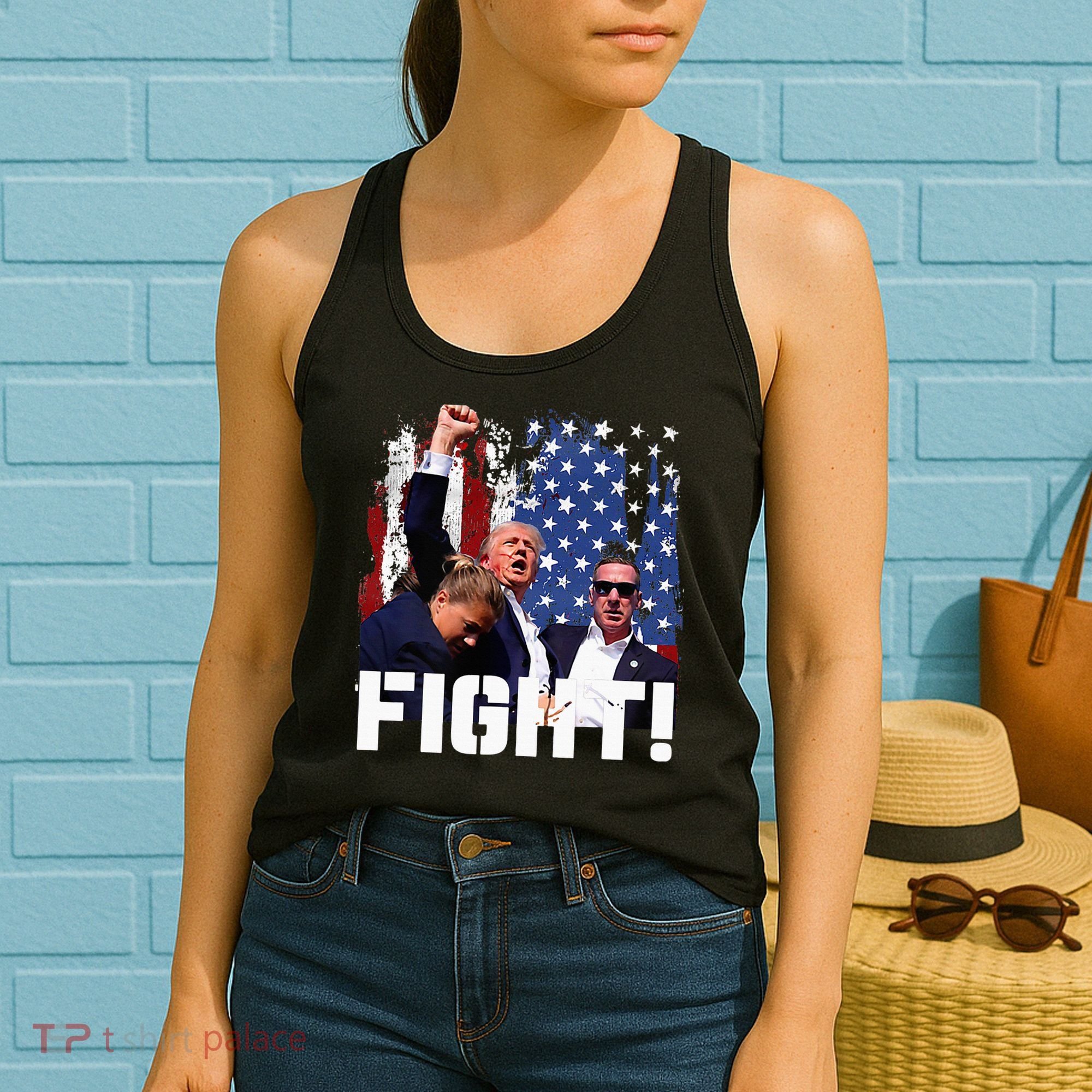 Donald Trump Fist Pump Women's Tank Top