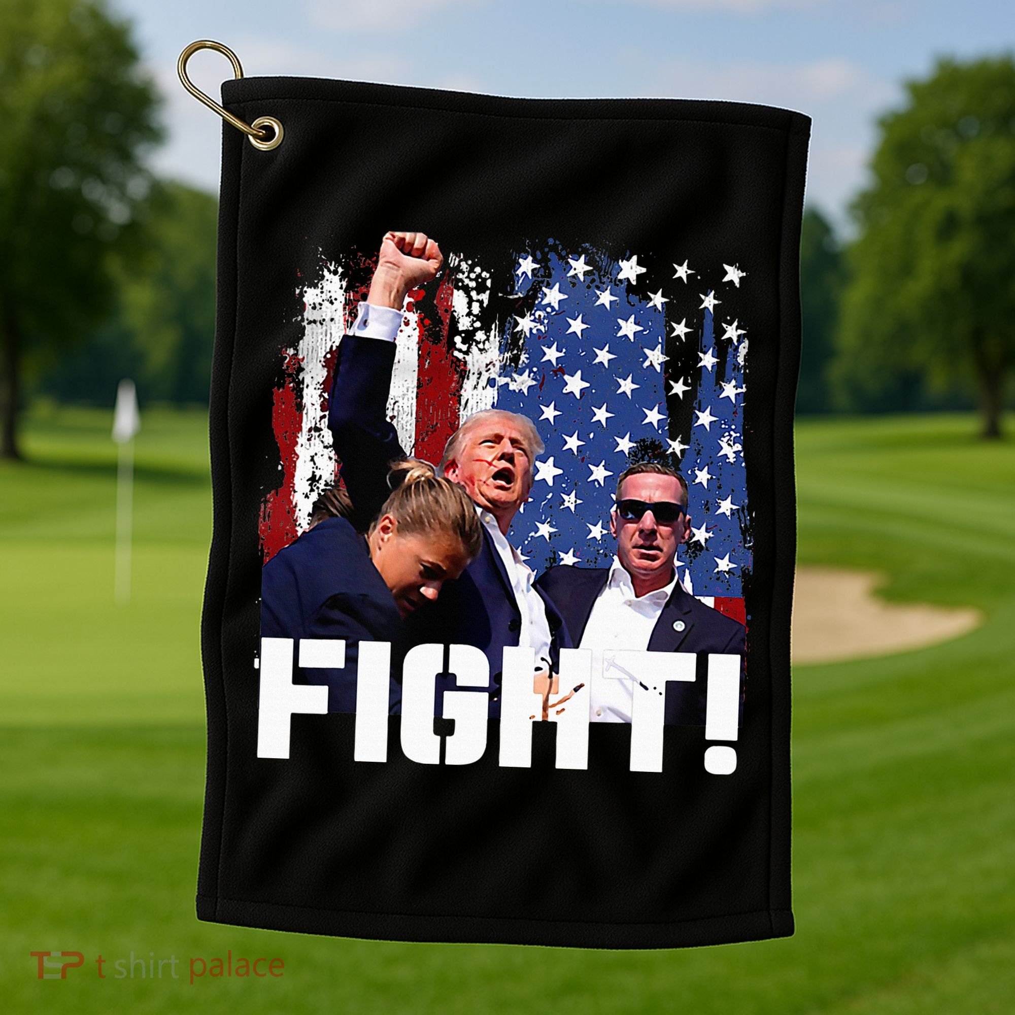 Donald Trump Fist Pump Golf Towel