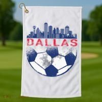 Dallas Texas Fan Fc Golf Towel thumb 1