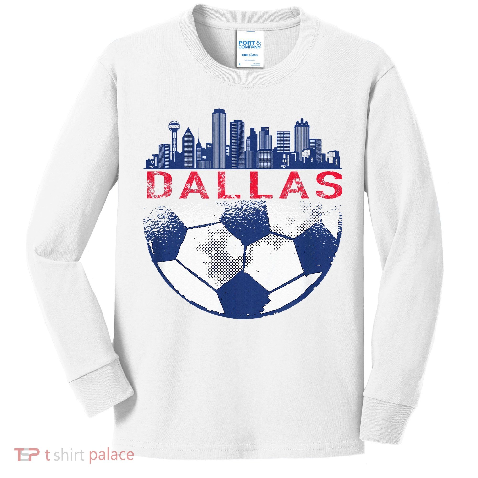 Dallas Texas Fan Fc Kids Long Sleeve Shirt
