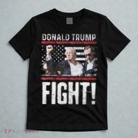 Donald Trump Fist American Flag Trump Fight T-Shirt thumb 5