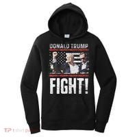 Donald Trump Fist American Flag Trump Fight Women's Hoodie thumb 0