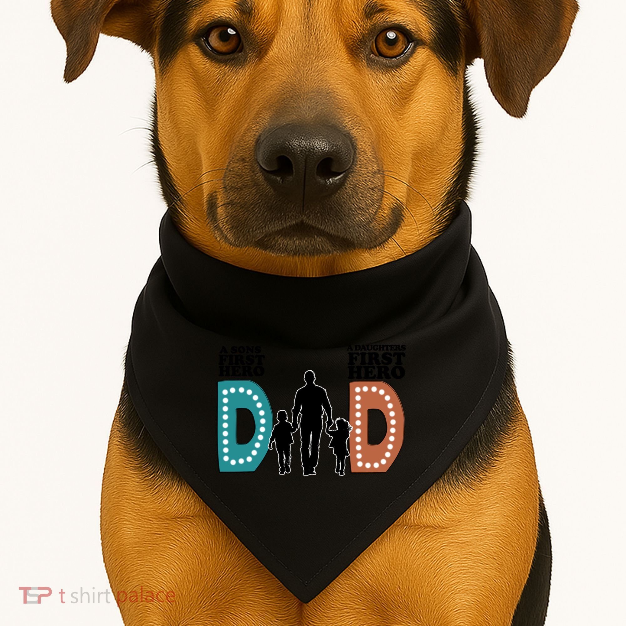 Dad The First Hero FatherS Day Gift USA-Made Doggie Bandana