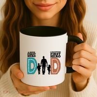 Dad The First Hero FatherS Day Gift Coffee Mug thumb 3
