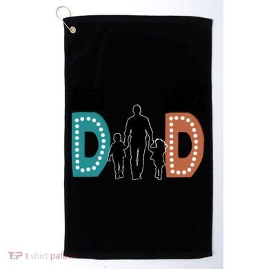 Dad The First Hero FatherS Day Gift Golf Towel