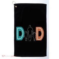 Dad The First Hero FatherS Day Gift Golf Towel thumb 0