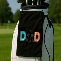 Dad The First Hero FatherS Day Gift Golf Towel thumb 2