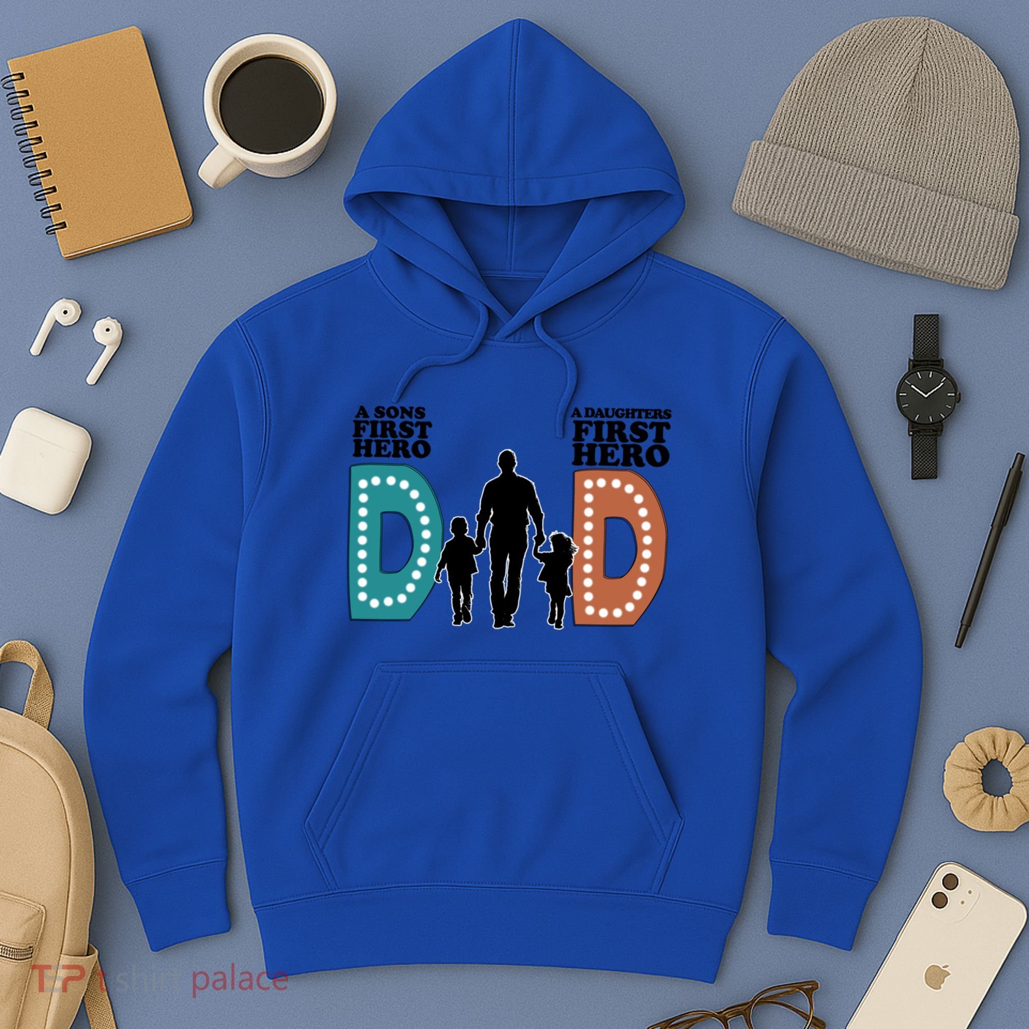Dad The First Hero FatherS Day Gift Hoodie