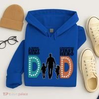 Dad The First Hero FatherS Day Gift Hoodie thumb 4