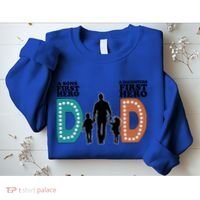 Dad The First Hero FatherS Day Gift Sweatshirt thumb 2