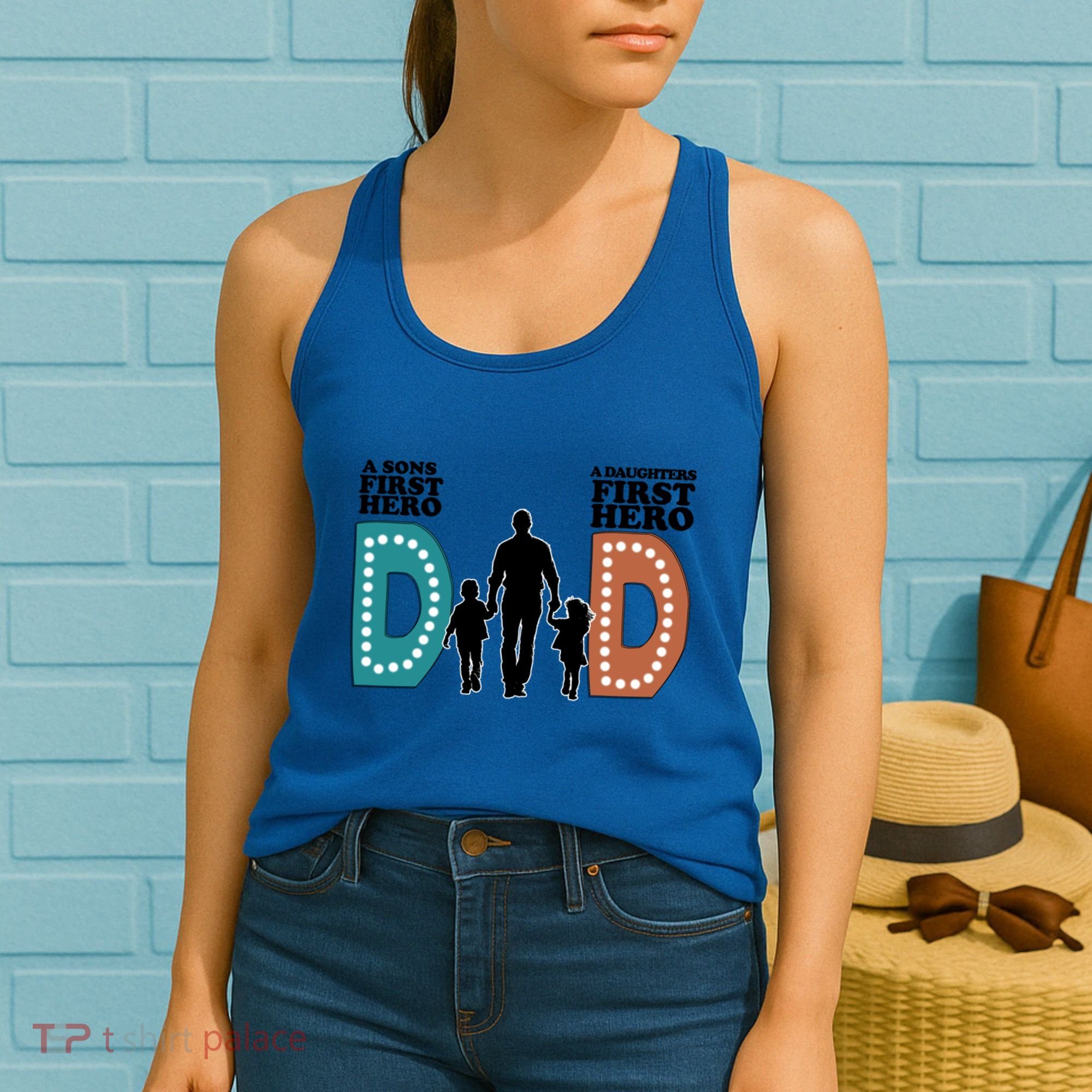 Dad The First Hero FatherS Day Gift Women's Tank Top