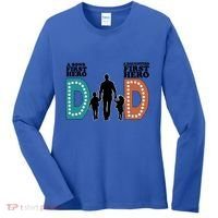 Dad The First Hero FatherS Day Gift Women's Long Sleeve Shirt thumb 0