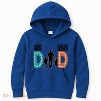 Dad The First Hero FatherS Day Gift Kids Hoodie thumb 0