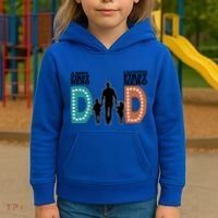 Dad The First Hero FatherS Day Gift Kids Hoodie thumb 3