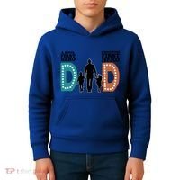 Dad The First Hero FatherS Day Gift Kids Hoodie thumb 4