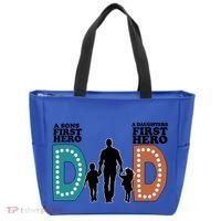 Dad The First Hero FatherS Day Gift Tote Bag thumb 0