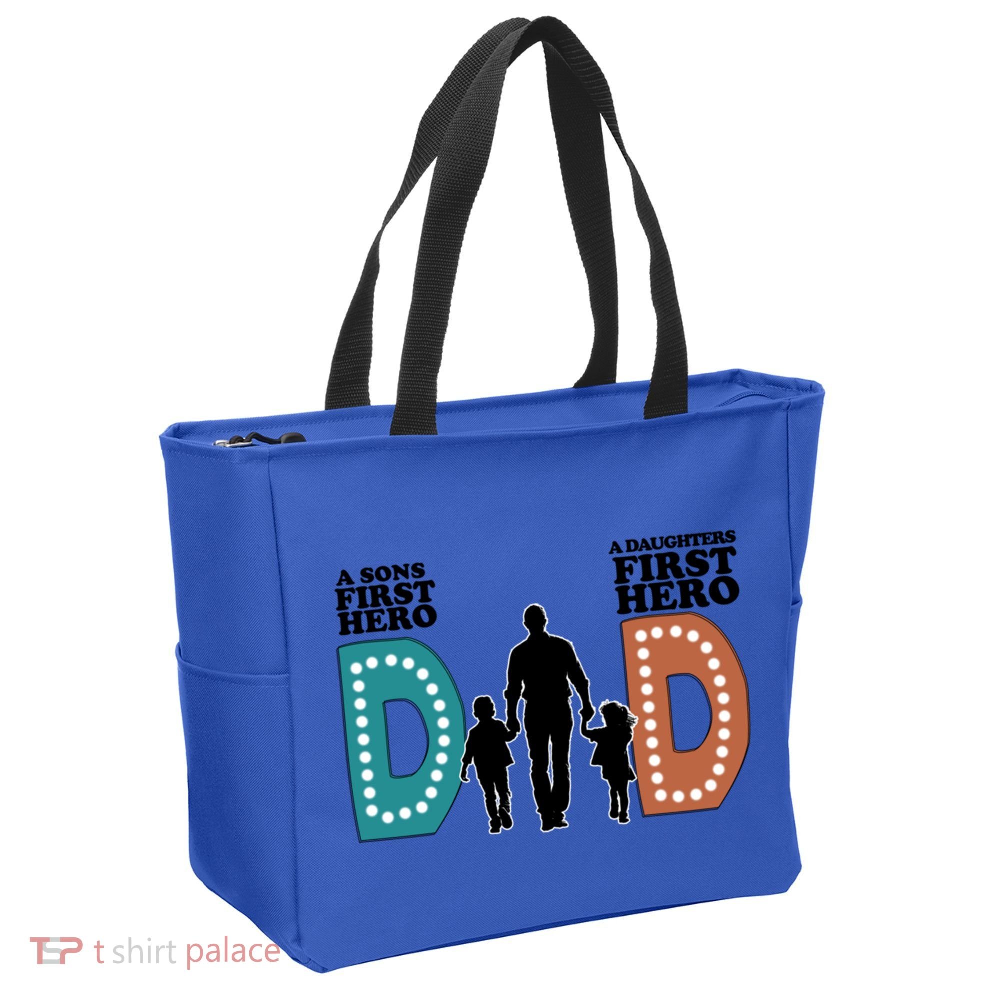 Dad The First Hero FatherS Day Gift Tote Bag