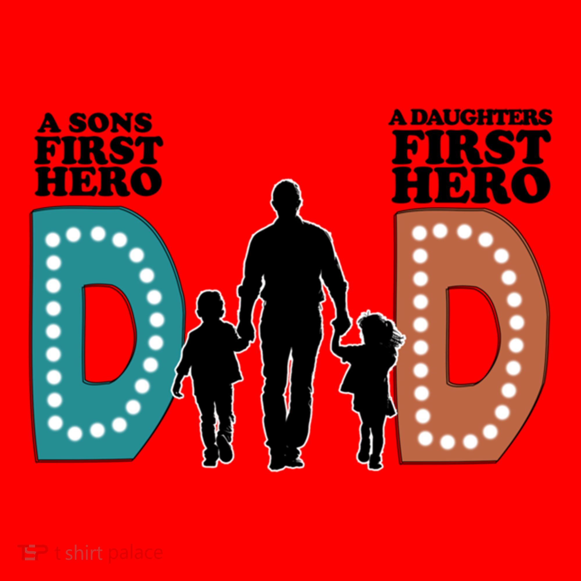 Dad The First Hero FatherS Day Gift Santa Hat