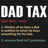 Dad Tax Funny Dad Tax Definitions Father's Day Ornament thumb 1