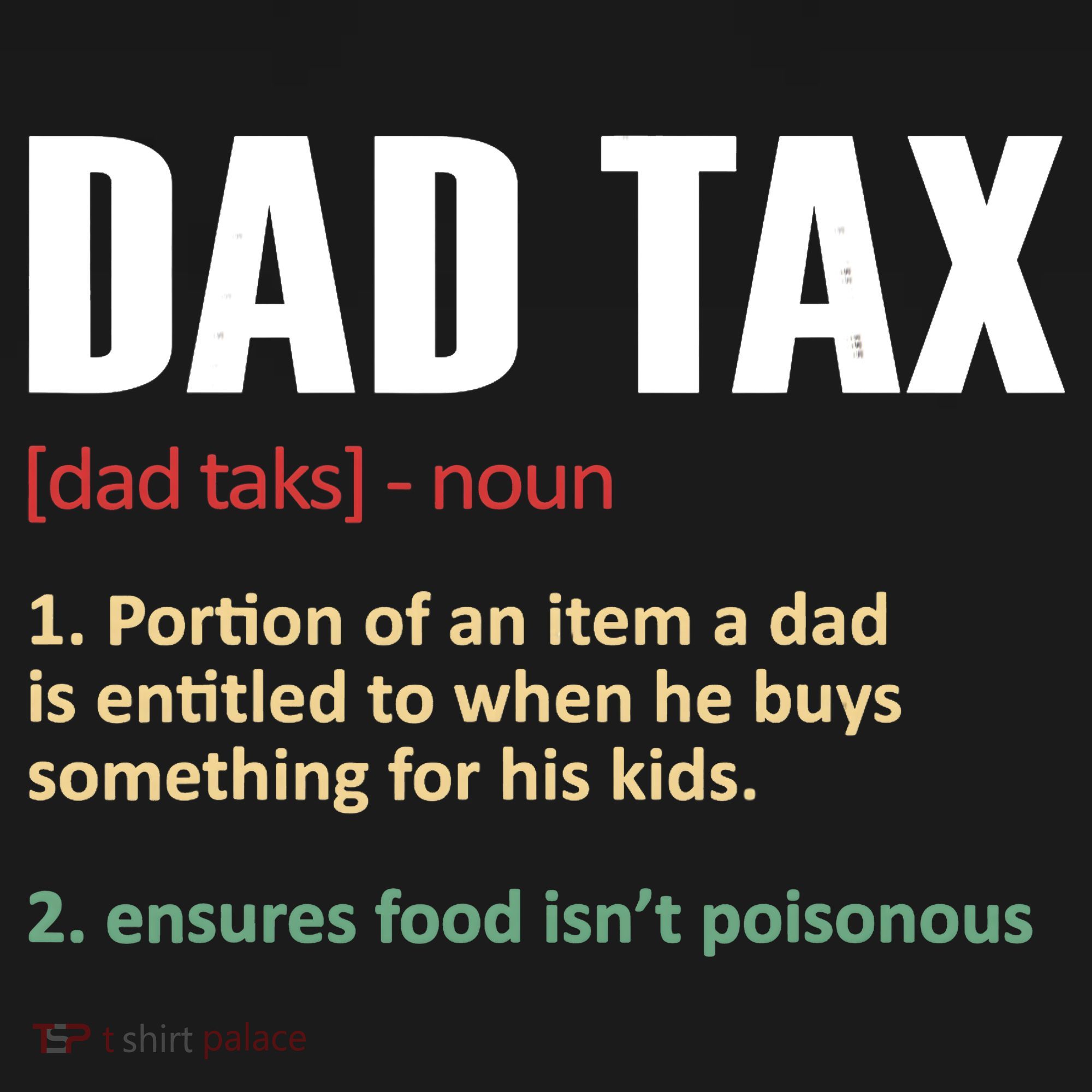 Dad Tax Funny Dad Tax Definitions Father's Day Ornament
