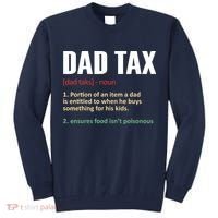 Dad Tax Funny Dad Tax Definitions Father's Day Tall Sweatshirt thumb 0