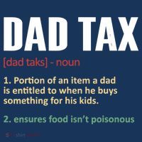 Dad Tax Funny Dad Tax Definitions Father's Day Tall Sweatshirt thumb 2