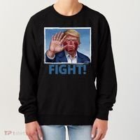 Donald Trump Fight! Rally Pro Trump Women's Sweatshirt thumb 0