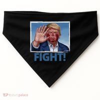 Donald Trump Fight! Rally Pro Trump USA-Made Doggie Bandana thumb 0