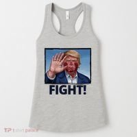 Donald Trump Fight! Rally Pro Trump Women's Tank Top thumb 0