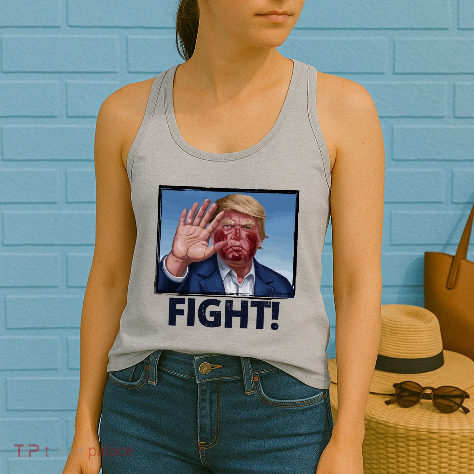 Donald Trump Fight! Rally Pro Trump Women's Tank Top