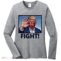 Donald Trump Fight! Rally Pro Trump Women's Long Sleeve Shirt thumb 0