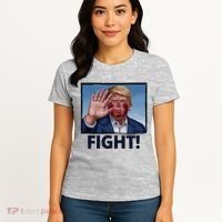 Donald Trump Fight! Rally Pro Trump Women's T-Shirt thumb 4