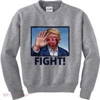 Donald Trump Fight! Rally Pro Trump Kids Sweatshirt thumb 0