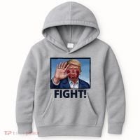 Donald Trump Fight! Rally Pro Trump Kids Hoodie thumb 0
