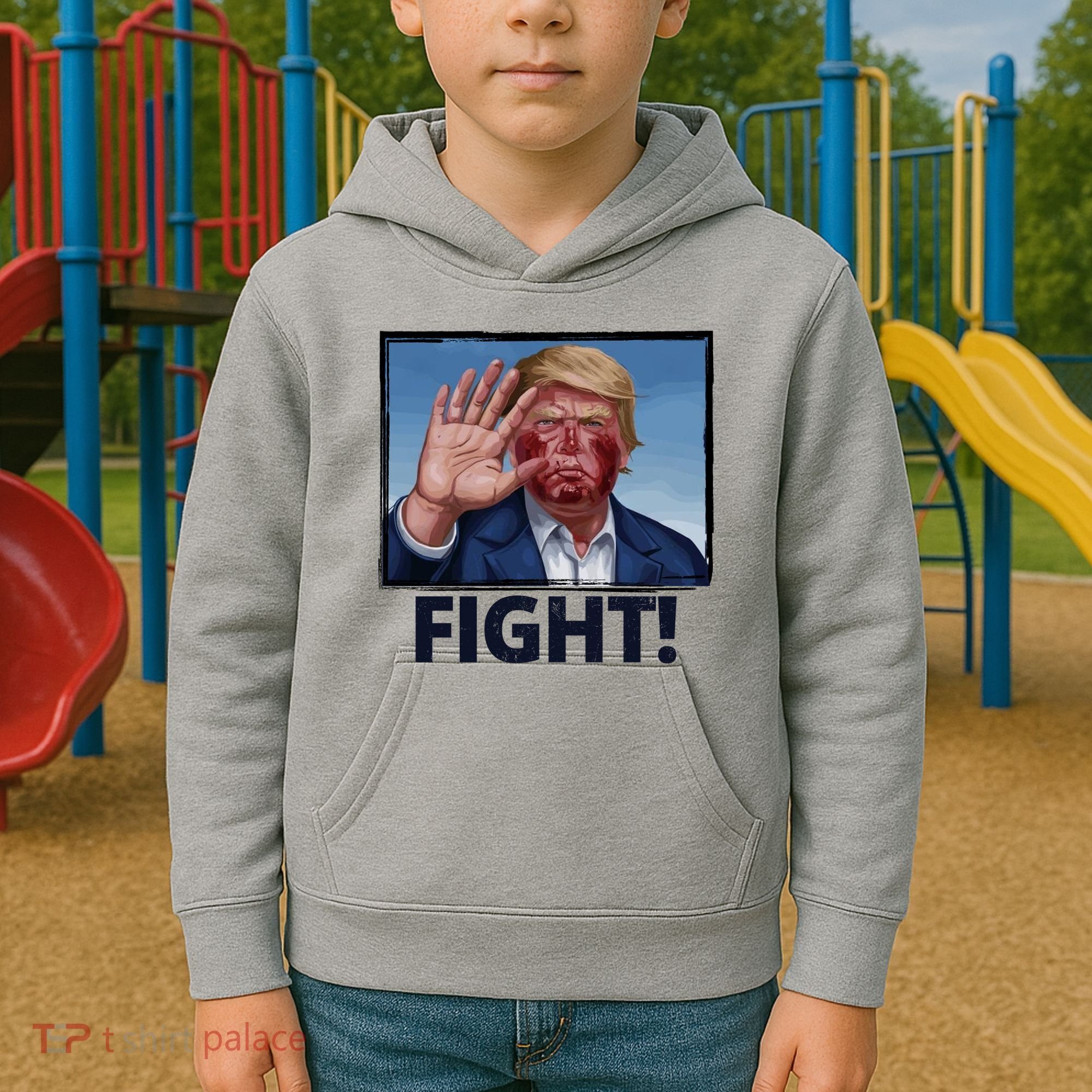 Donald Trump Fight! Rally Pro Trump Kids Hoodie